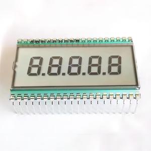 Display TN monocromatico personalizzato in fabbrica display a 7 segmenti LCD a 5 bit a 8 caratteri del codice di segmento - Product Image 1