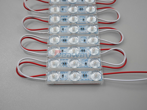 โมดูล LED 12V ระดับไฮเอนด์ IP68กันน้ำ SMD 3030 2W พร้อมเลนส์โมดูล LED 24V สำหรับสัญญาณ