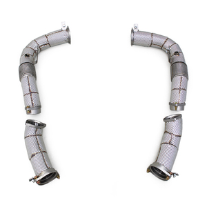 หัวล่างท่อไอเสียแบบตรงสำหรับ BMW M5/M6 G90/G99 lci 4.4T 2024-2025 SUS304ป้องกันความร้อนระบบท่อไอเสียกีฬาท่อส่งฟรี - Product Image 1
