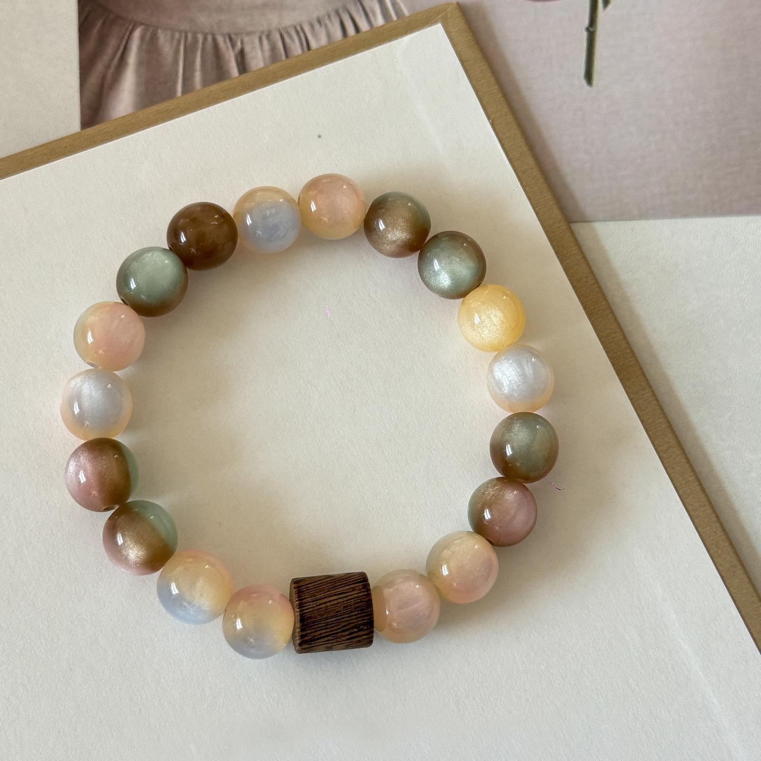 Glass bead bracelet-9