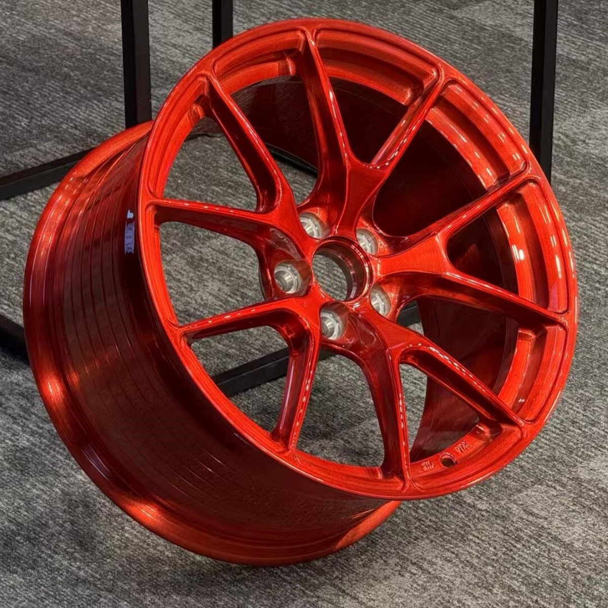 Brushed red