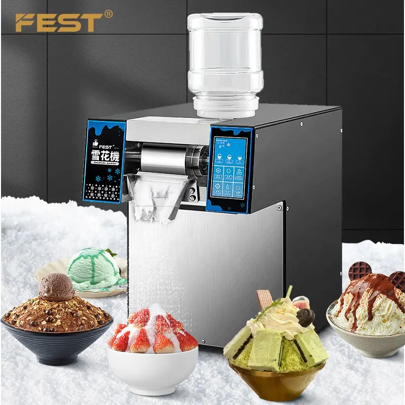 FEST Shaved Ice Machine High Quality Snow Flake Ice Shaver Maker Traditional Korean Dessert Bingsu Machine