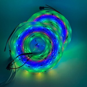 12v 32ft英尺智能发光二极管灯带柔性带Buletooh远程多色音乐同步<span class=keywords><strong>Rgb</strong></span> 5050灯带