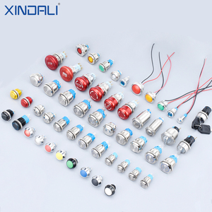 Pulsante in metallo 12/16/19/22MM lampada ad anello a Led simbolo di potenza rame nero ossidato selettore chiave di emergenza interruttore di accensione e spegnimento - Product Image 3