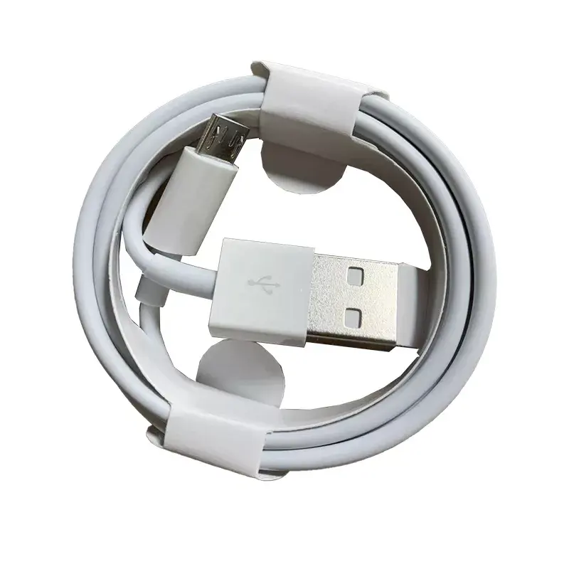 Groothandelsprijs Wit 1Mtpe V8 Mini Gegevensoverdracht Snel Opladen Micro Usb-Kabel Voor Android Telefoon