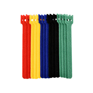 Correas de gancho y bucle adhesivas personalizadas Correas de cincha reutilizables Sujetador de gancho y bucle de nailon Cable Correas elásticas Tela Velcroes