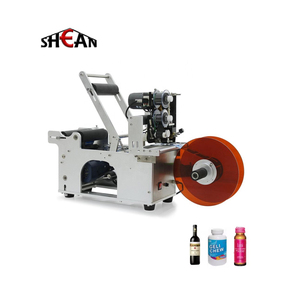 Manuelle Etikett ier maschine für runde Flaschen mit Datums code Hands teuerung Horizontales Fläschchen Etikett ier gerät für kleine Flaschen - Product Image 1