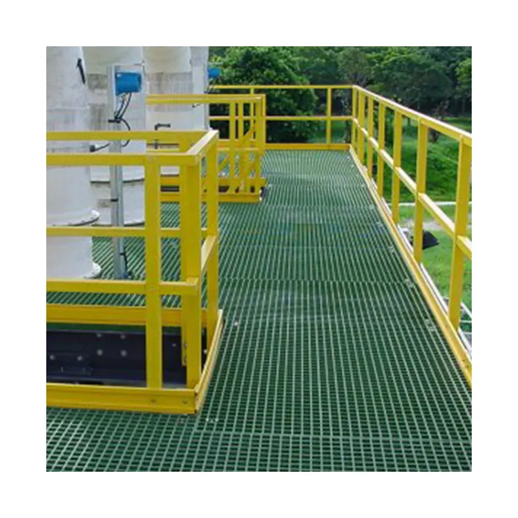 GRP piso rejilla plataforma escalera pasarela rejilla plástico reforzado FRP rejilla
