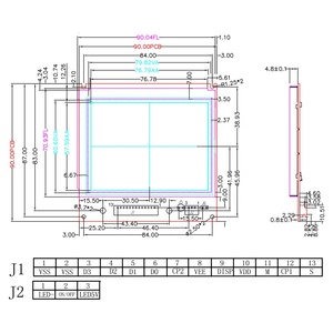 3,8 Zoll Zahnrad Grafik LCD-Modul ohne Controller monochrome Punkt matrix 320x240 LCD-Display - Product Image 5