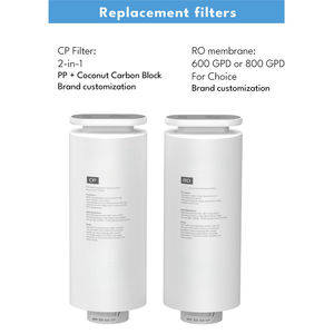 Precio de fábrica Cartucho de filtro de repuesto PPC CP RO 212 211 600 800GPD RO Filtros de sistema de filtro de agua de ósmosis inversa - Product Image 4