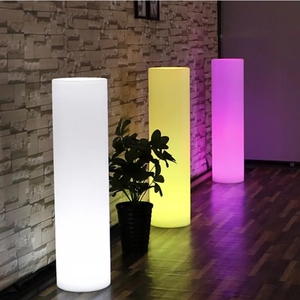イベントディスプレイのアイデアLed Plinthコラムシリンドリックランプ夜のブランド表示サインのためのパーティー装飾 - Product Image 3