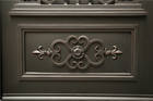 Modern Style Double <strong>Entry</strong> Wrought Iron Swing Door with Arched Design for House Front Entrance for Exterior Decorative Purpose
