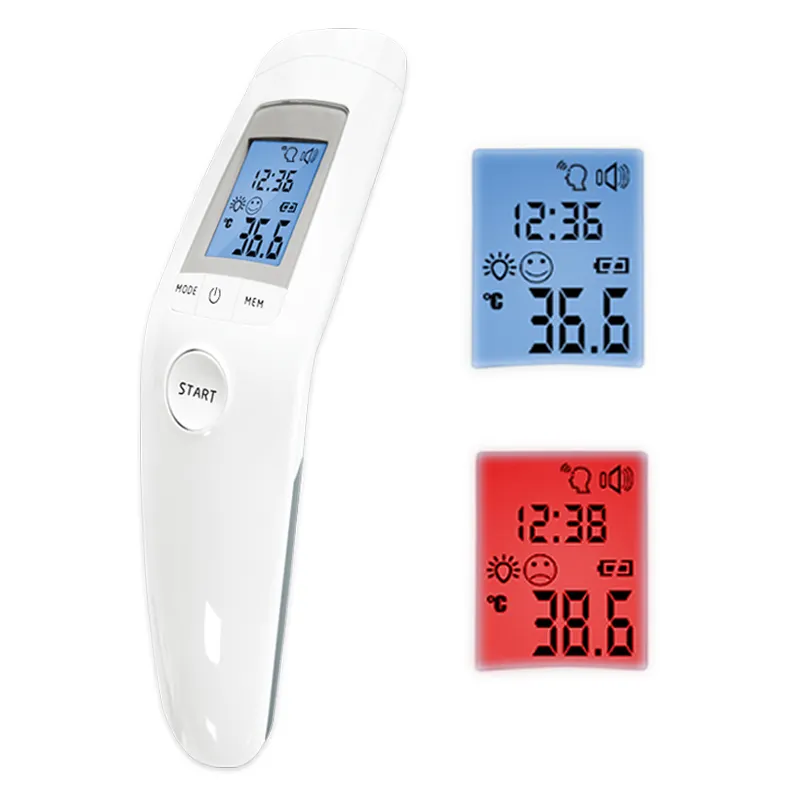 디지털 적외선 비접촉 온도계 건 아기 체열 온도 측정 이마 공기 온도계