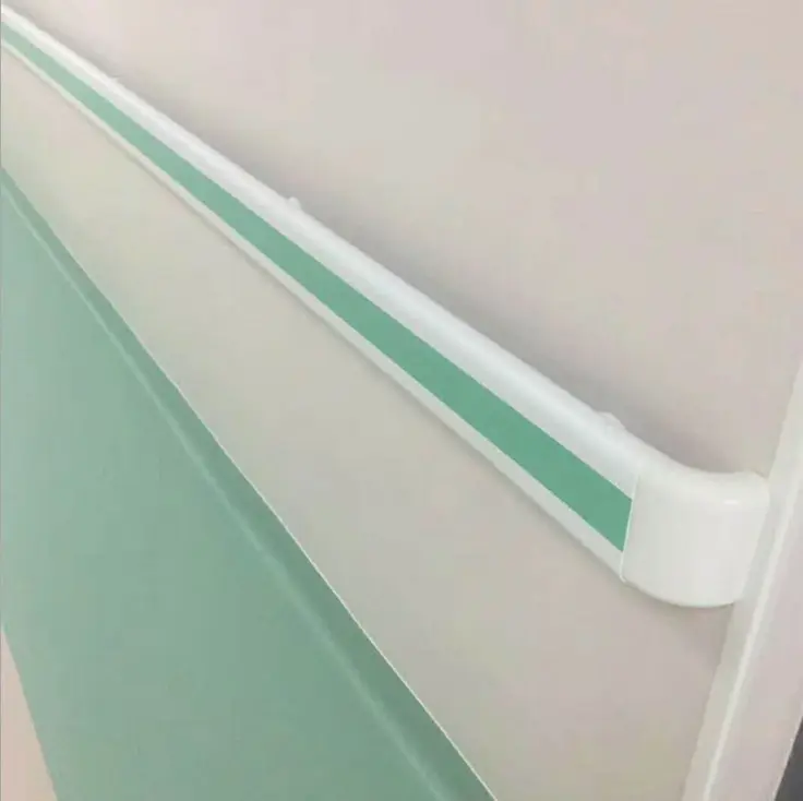 Nuovo Design ospedale Guard Rail PVC corrimano in alluminio per disabilitare