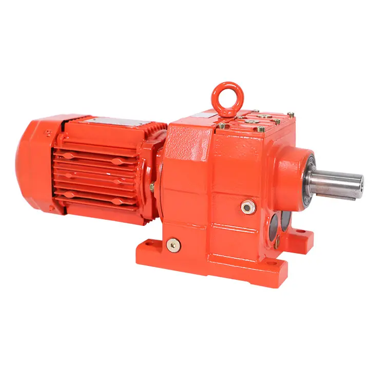 R Seriesเท้าติดตั้งInline Helical Speed REDUCER 3kWสามเฟสมอเตอร์