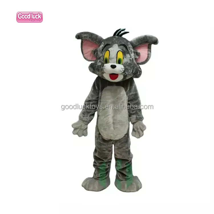 Mascotte Party Show Film personaggio dei cartoni animati Tom e Jerry Costume di gatto e topo di alta qualità vendita calda per bambini adulti Unisex animale