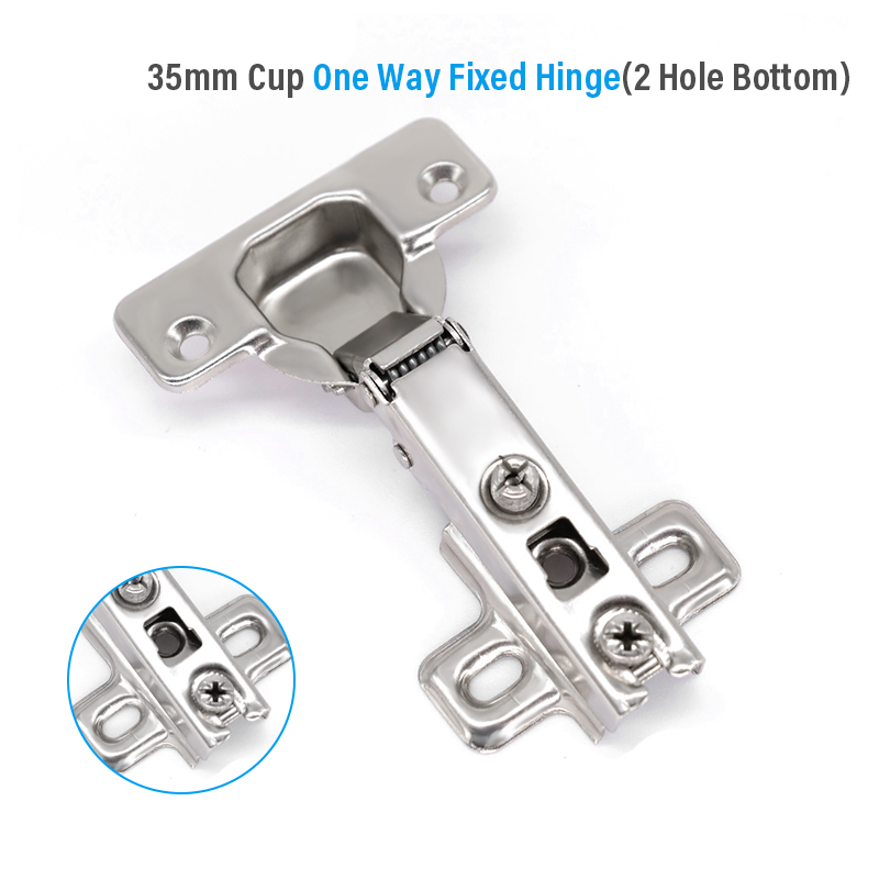 35mm cup one way fixed hinge(2 hole bottom)