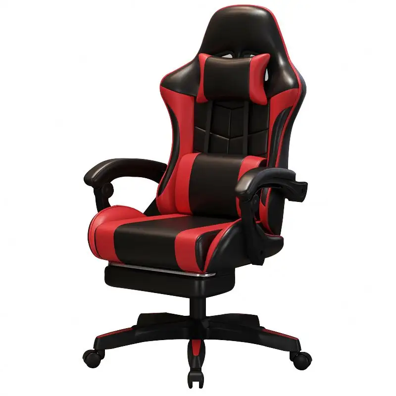 Penjualan online populer kursi gaming komputer PC berputar ergonomis dengan sandaran tangan penyesuaian untuk kursi kantor gamer