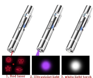 Лазерная указка для кошек, Интерактивная игрушка, Ультрафиолетовый USB светодиодный фонарь, мышь для кошек, игрушка для выгорания, Забавный Электрический Лазер 3 в 1, игрушки для кошек - Product Image 3