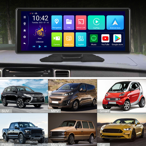 10.26 Inch Android OS Carplay Screen 2.5D In-cell Portable Car <strong>Monitor</strong> on Dashboard 1080p Dash Camera APPs Store Car Screen