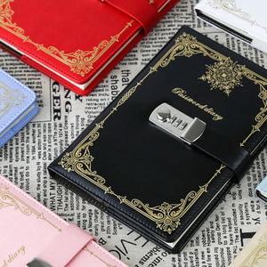 Password Journal Retro <strong>Lock</strong> <strong>Notepad</strong> A5 Student Diary Classical Creative Business Hand Ledger PU Customization <strong>Notebook</strong> - Product Image 5