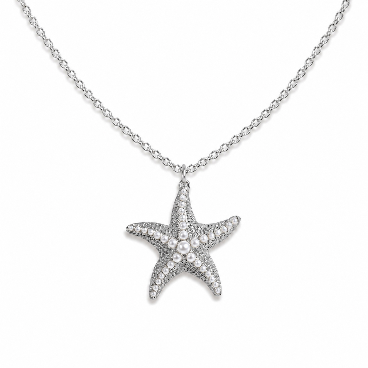 Metal Starfish Silver