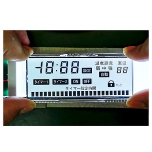 Kunden spezifische kleine Größe TN Sieben Segmente LCD-Klimaanlage mit geringem Strom verbrauch Fernbedienung LCD-Display mit Zebra anschluss - Product Image 4
