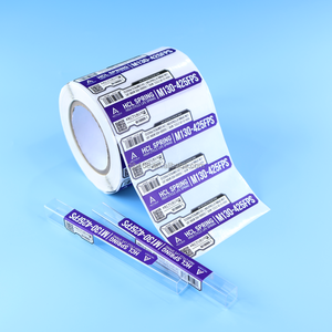 <strong>Custom</strong> Printed Variable QR Code Serial Number Barcode <strong>Labels</strong> PVC Vinyl Packaging Stickers <strong>Label</strong> Roll Waterproof Frosted Finish