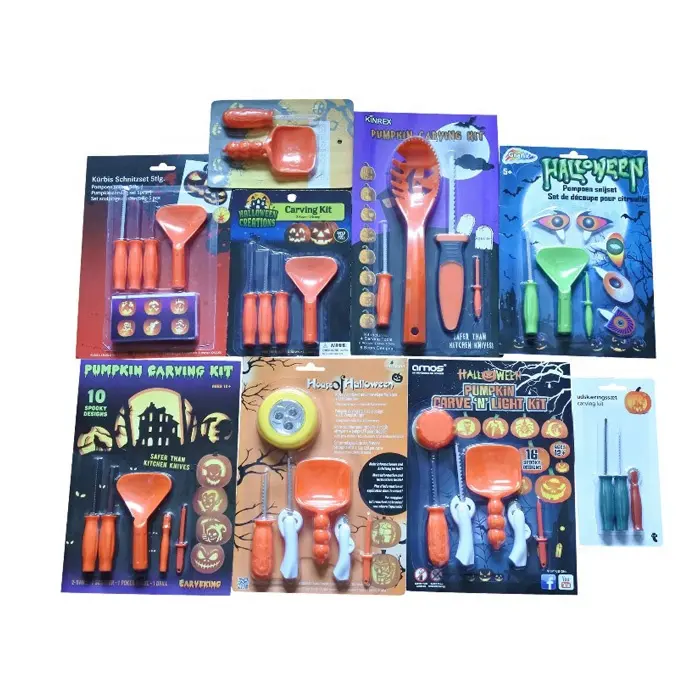 Kit de herramientas para tallar calabazas de Halloween