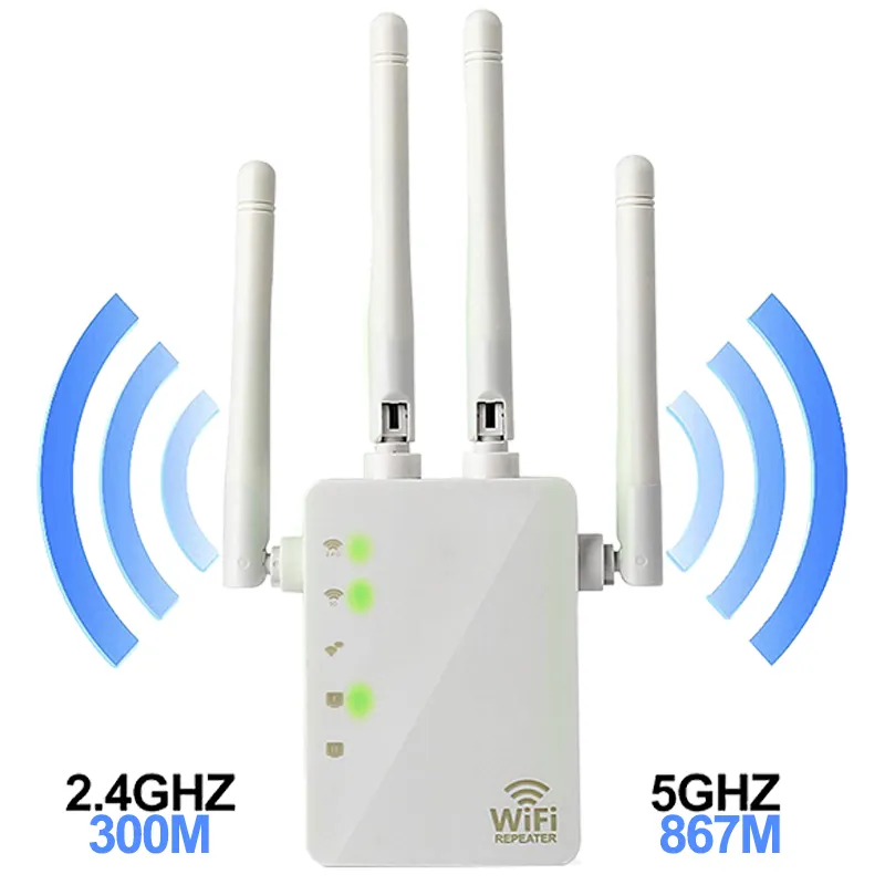Offre Spéciale sans fil répéteur wifi 1200mbps wifi intérieure répéteur double bande network extender amplificateur de signal