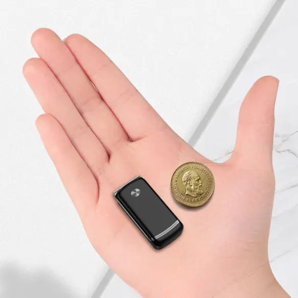 2023 Hot Phong Cách ulcool F1 siêu mini lật điện thoại 1.08 inch hỗ trợ GSM tính năng điện thoại