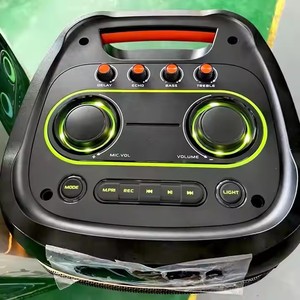 Reproductor portátil NDR 1810 de 10 pulgadas, altavoces Subwoofer, sistema de sonido profesional de Audio, caja de fiesta, altavoz con carrito con micrófono inalámbrico - Product Image 5