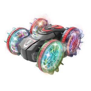 2.4 G Waterproof RC 360 Stunt <strong>Drift</strong> Vehicle Double-sided Driving Boy Toy with Light Amphibious Remote Control Car with <strong>Watch</strong> - Product Image 3