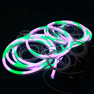 24V Ws2811 WS2812 Smart 15 TM1934 DMX akıllı sihirli adresli su geçirmez Neon esnek RGB RGBW rüya renk silikon Neon LED - Product Image 2