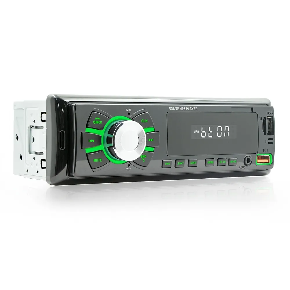 Araba radyo Stereo çalar dijital Bluetooth MP3 çalar 60Wx4 FM ses Stereo müzik USB/SD ile Dash AUX girişi