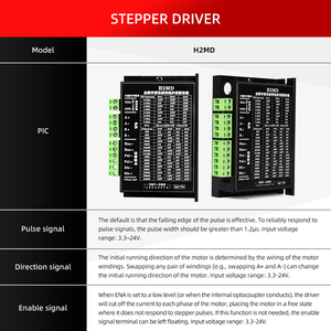 H2md 2-giai đoạn lai 12V microstep động cơ bước điều khiển Điều khiển NEMA 17 cho máy in 3D CNC khắc laser vi điều khiển - Product Image 3