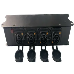 Led büyük ekran aydınlatma sahne ve diğer giriş fişleri için 4 Port Powercon güç dağıtım çıkış kutusu - Product Image 6