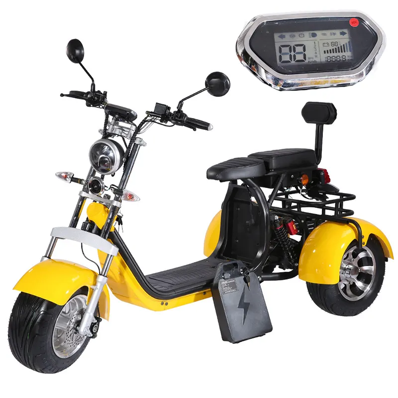 Toàn vẹn điện Scooter điện 3 bánh xe xe máy citycoco điện ba bánh xe điện xe điện Xe máy điện