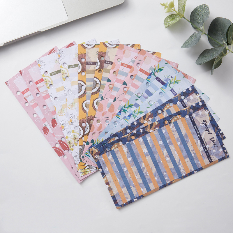 Feuille de budget des fruits 12pcs