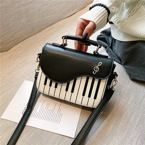 卸売女性ファッション女の子ハンドバッグ女性リトルピアノ型バッグクロスボディレディレザー財布