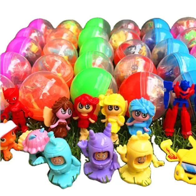 Großhandel 55mm transparente Kunststoff kapsel Ei Spielzeug für Verkaufs automaten