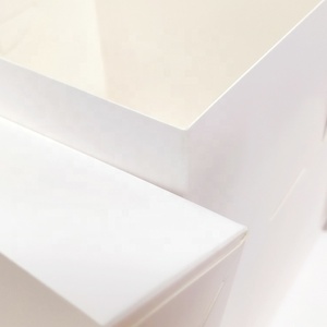 12x12x6 Bottom and Separate Lids Style White Cardboard Paper Cake Box Cake Packaging Box Custom Bakery <strong>Boxes</strong> - Product Image 3