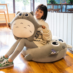 New Design Custom Animal <strong>Plush</strong> Toy Anime Kawaii Neighbor Totoro Pillow 120cm Gray Totoro Stuffed Toys for Baby Gifts
