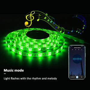 スマート無線lan制御rgb + cct 5050smd防水5メートル/セットチュウヤアプリ制御音楽感知IP65 ledストリップライト - Product Image 2