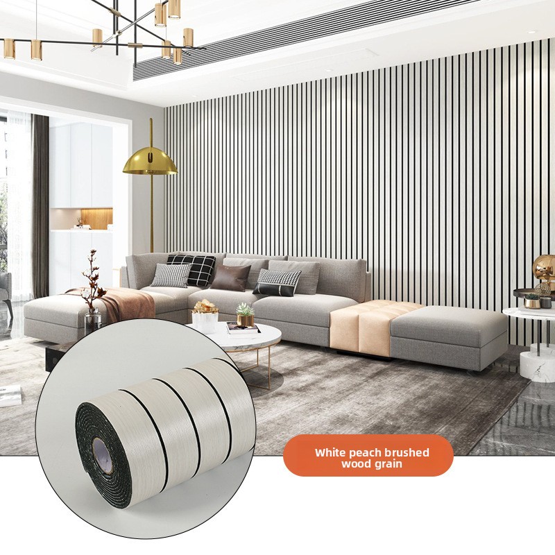 Thickened - White peach brushed wood grain MW601