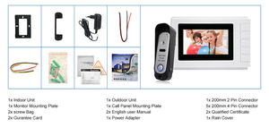 High Quality 4-Wire <strong>Video</strong> <strong>Intercom</strong> 4.3inch TFT Indoor Monitor Door Phones - Product Image 6