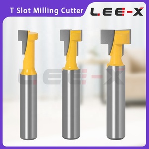 LEE-X T Slot Milling <strong>Cutter</strong> 6.35mm 8mm 12.7mm Shank <strong>1</strong>/<strong>4</strong> <strong>1</strong>/2 T-Type Slotting Bit Lock Hole Router Bit for Wood Woodworking Tool - Product Image 6