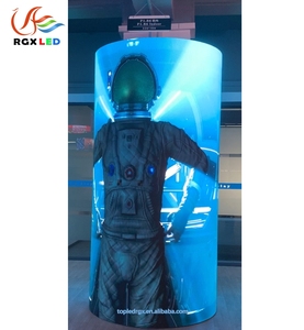 P1.86 OEM Solf и гибкий светодиодный дисплей RGB изогнутый дисплей светодиодный экран складные панели мягкий модуль для небольших и гигантских выставок - Product Image 1