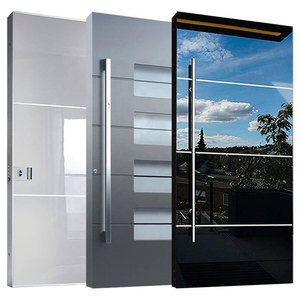 Lüks akıllı kilit çelik konut ana giriş tasarımı Modern çelik ön giriş güvenlik dış kapılar - Product Image 2