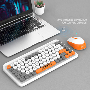 Moda 2,4G inalámbrico Multicolor teclado ratón conjunto interfaz USB inalámbrico lindo colorido silencioso Oficina teclado ratón - Product Image 3